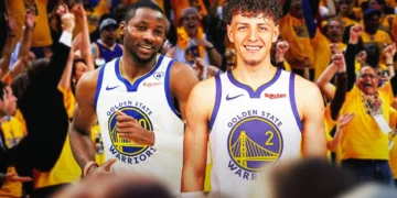 Jonathan Kuminga, Brandin Podziemski rescue Warriors from embarrassing loss to Rockets