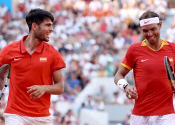 Five of Rafael Nadal’s greatest moments from his final professional tennis season, including his QF run at the Olympics in Paris alongside Carlos Alcaraz