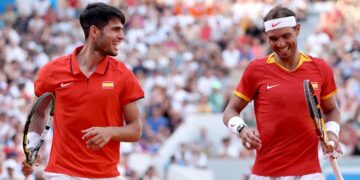 Five of Rafael Nadal’s greatest moments from his final professional tennis season, including his QF run at the Olympics in Paris alongside Carlos Alcaraz