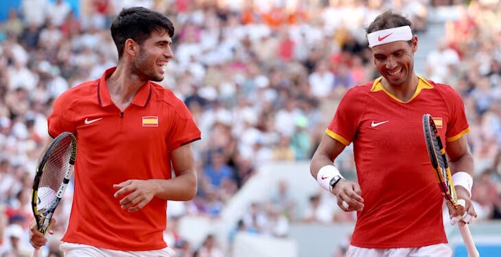 Five of Rafael Nadal’s greatest moments from his final professional tennis season, including his QF run at the Olympics in Paris alongside Carlos Alcaraz