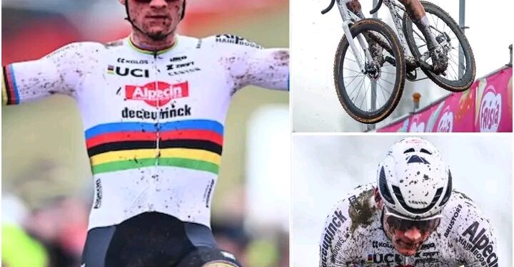 Zeven uit zeven voor de wereldkampioen: Dominante Van der Poel zet perfecte reeks voort in Hoogerheide