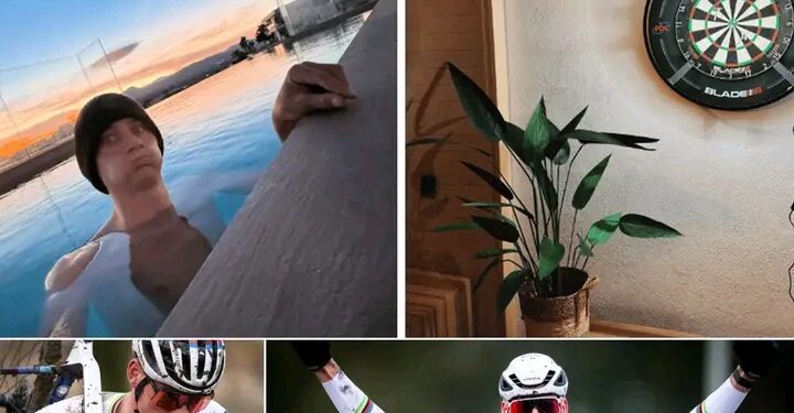 Veel wielrennen, een verjaardag en… Darten: Mathieu van der Poel geeft een kijkje in zijn leven