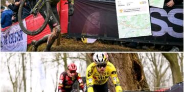 Hardlopen, op de cyclocrossfiets en achter de brommer: Van Aert voltooit maar liefst drie trainingssessies op één dag Details in de reacties hieronder 👇