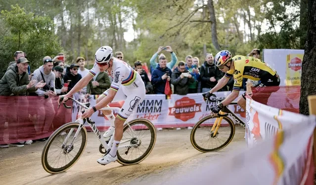 “Wout van Aert kan het dichtst bij Mathieu van der Poel komen” – Belgische coach steunt Visma-ster voorafgaand aan CX-wereldkampioenschappen