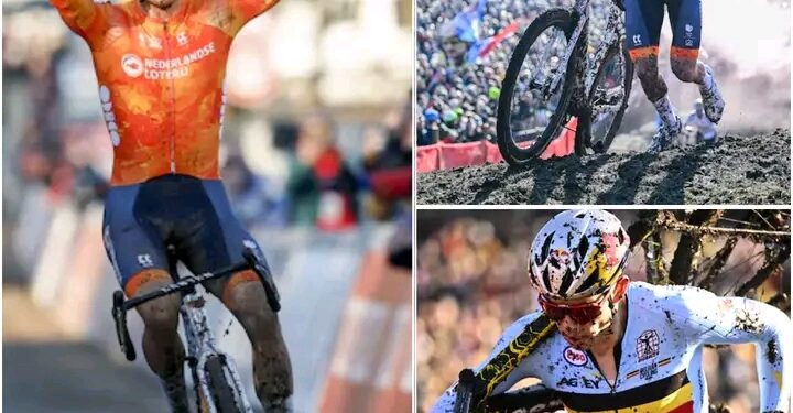 Spannend werd het nooit: almachtige Van der Poel voor de zevende keer wereldkampioen veldrijden, Van Aert en Nys ook op het podium Details in de reacties hieronder 👇