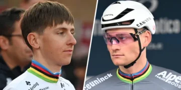 Mathieu van der Poel moet op zijn best zijn om Tadej Pogačar uit te dagen, zegt Christoph Roodhooft.Less meer⬇️