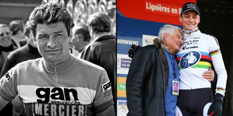 Mathieu Van der Poel eert zijn grootvader, Raymond Poulidor, en vertelt hoe de oude man zijn carrière vormgaf