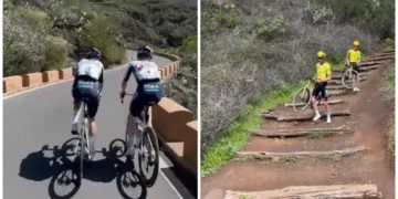 Van Aert scherpt vorm aan met late veldrittraining, terwijl Roglič de zon opzoekt in Tenerife