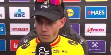 “Laat ze maar twijfelen – ik blijf trappen”: Wout Van Aert reageert op criticus die zei dat hij niet fit is voor de Ronde van Vlaanderen 2025