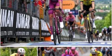 Van Aert net misgelopen: Pedersen pakt vierde etappezege na spannende sprint op lastige finish Details in de reacties hieronder 👇