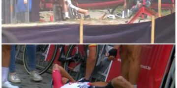 Mathieu van der Poel ligt in het ziekenhuis na een zware crash in Nové Město 😢 Bekijk meer 👇👇👇