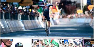 Wout van Aert reageert op Nico Denz’ verbluffende zege in etappe 18 van de Giro d’Italia