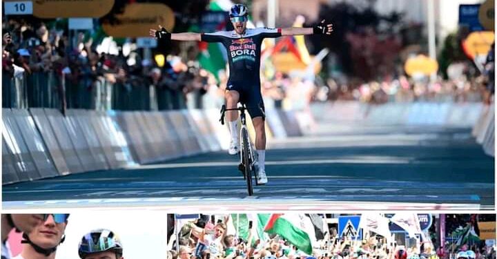Wout van Aert reageert op Nico Denz’ verbluffende zege in etappe 18 van de Giro d’Italia