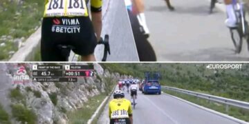 Van Aert blijft zoeken en moet het peloton laten rijden, nadat een geit op de weg voor opschudding zorgde: de momenten van etappe 3 in de Giro Volledig verhaal hieronder 💬🔗 👇