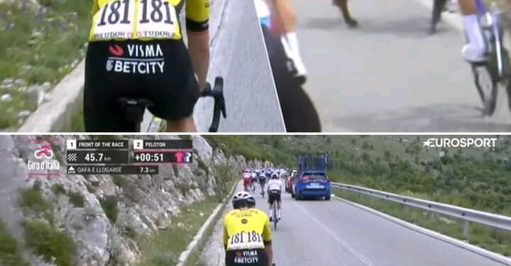 Van Aert blijft zoeken en moet het peloton laten rijden, nadat een geit op de weg voor opschudding zorgde: de momenten van etappe 3 in de Giro Volledig verhaal hieronder 💬🔗 👇
