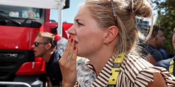 De mooie Sarah de Bie vraagt ​​de onwrikbare steun van fans voor haar man Wout Van Aert