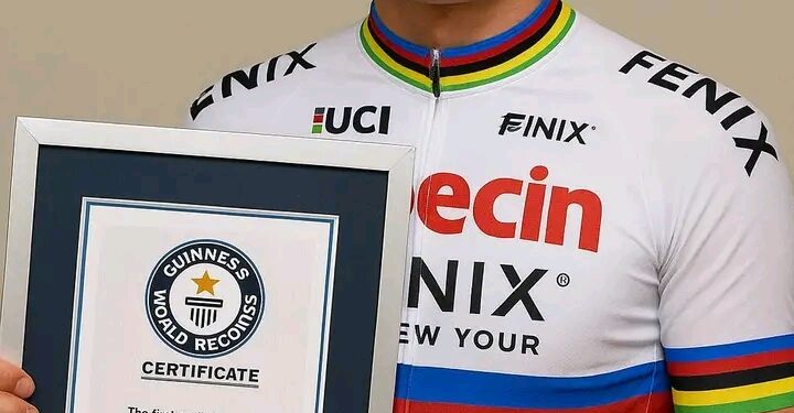 Mathieu van der Poel Vestigt Guinness World Record met Historische Wiel mijlpaal