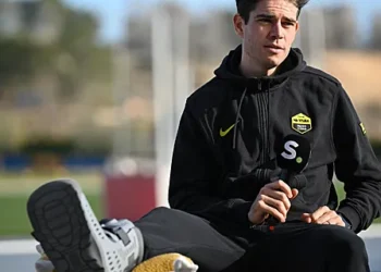 Het herstel van Wout van Aert vertoont na weken van onzekerheid na zijn val in Mol en de enkeloperatie een duidelijke en bemoedigende lijn, met recente signalen die wijzen op gestage vooruitgang.👇👇